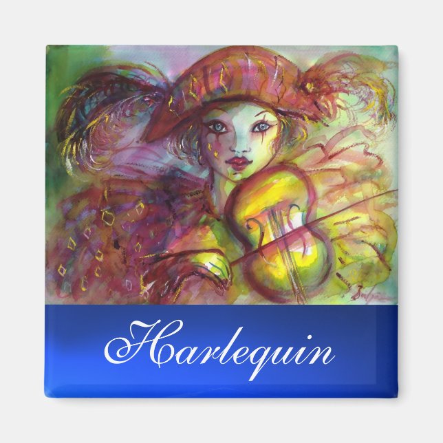 Imán Zafiro azul HARLEQUIN (Frente)