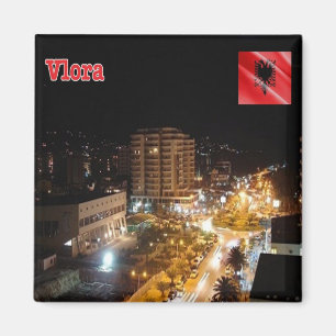 Imán zAL003 VLORGUE NOCHE Albania, Fridge