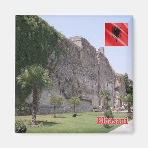 Imán zAL009 Castillo ELBASAN Albania, Fridge
