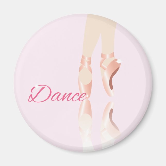 Imán Zapatillas de ballet de baile (Frente)