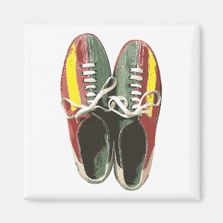 Imán Zapato de boliche de cosecha de vintage Shoes Retr