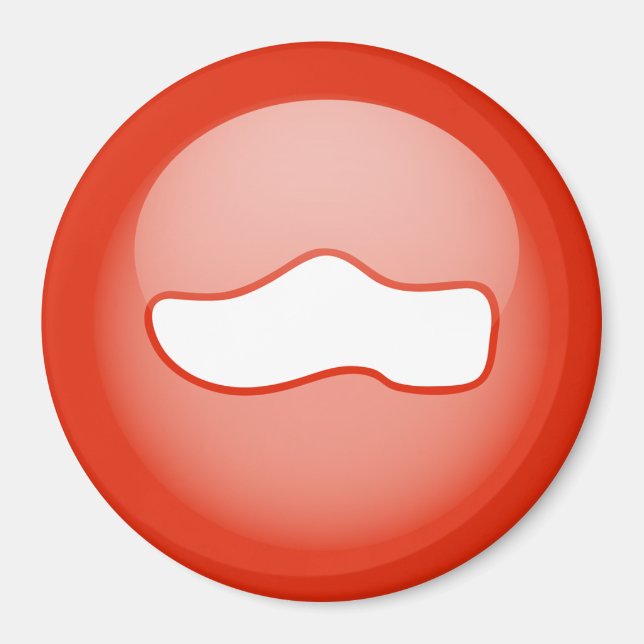 Imán Zapato de madera holandés (Frente)