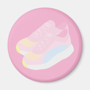 Imán Zapatos Corredores Rosados