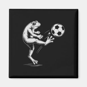 Imán Zapatos de fútbol Kawaii Soccer Frog Juega al port