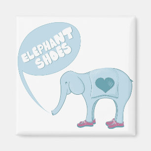 Imán Zapatos del elefante