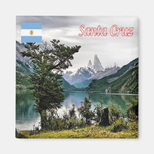 Imán zAR021 SANTA CRUZ, lago del desierto, Argentina, F