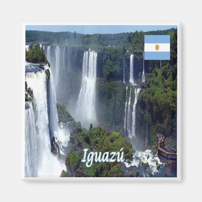 Imán zAR029 IGUAZU FALLS, Argentina, América, Fridge (Frente)