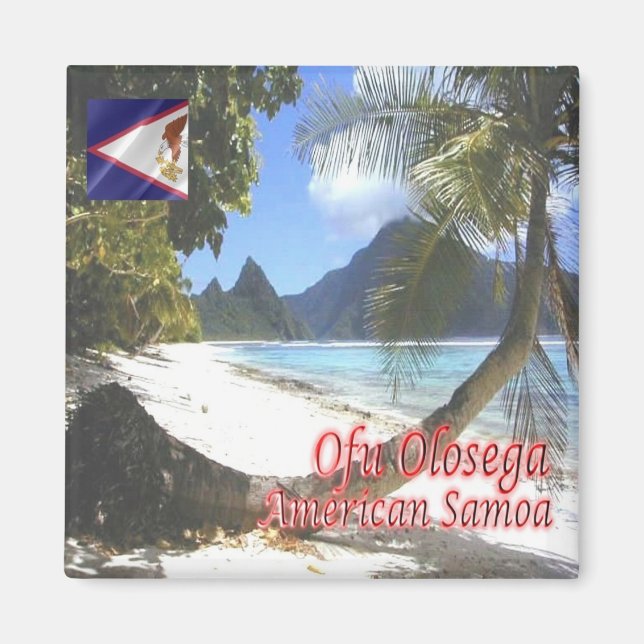 Imán zAS006 OFU OLOSEGA, Samoa Americana, Fridge (Frente)