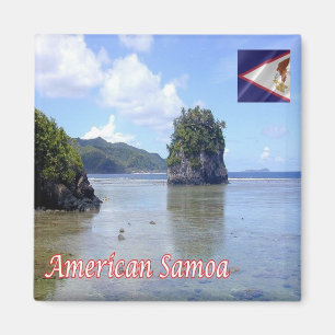 Imán zAS010 FATU ROCK, Samoa Americana, Oceanía, Fridge