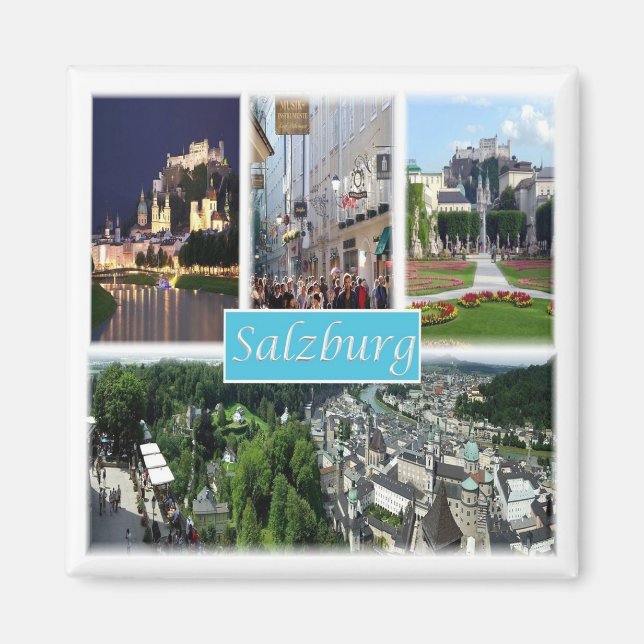 Imán zAT008 SALZBURG Austria - Fridge (Frente)