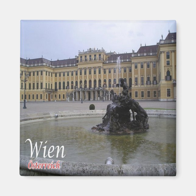 Imán zAT011 VIENA WIEN Austria, Fridge (Frente)