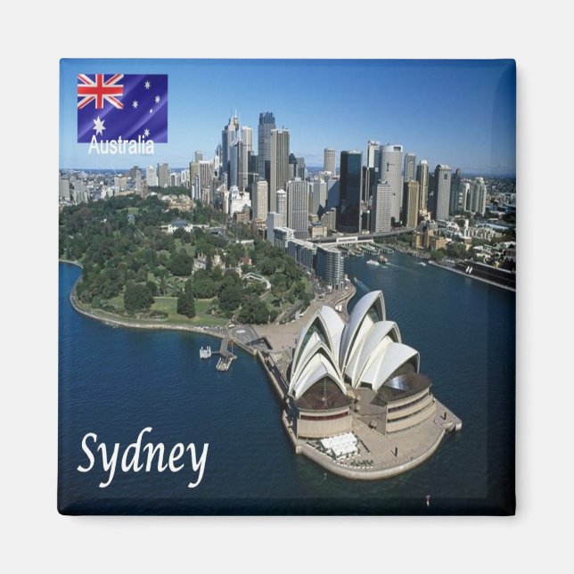 Imán zAU026 SYDNEY Australia, Opera House, Fridge (Frente)