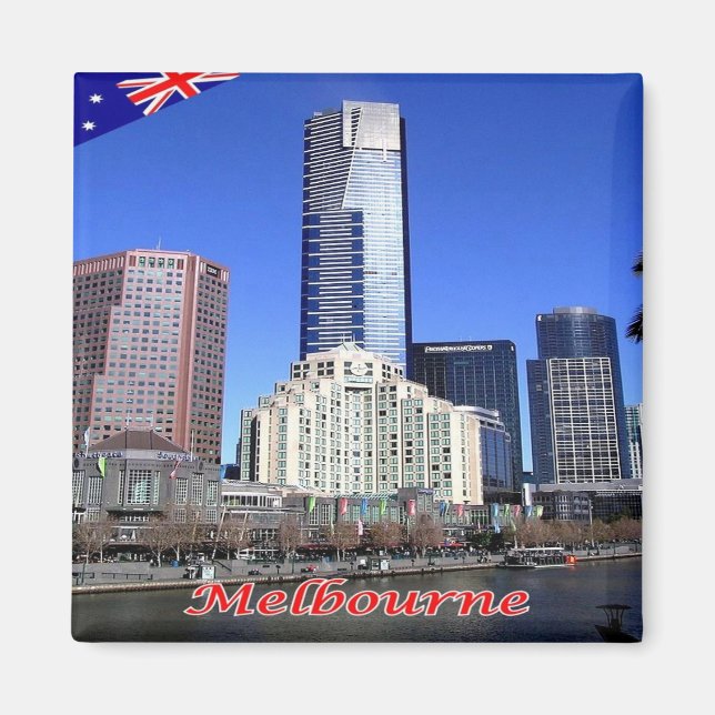 Imán zAU044 MELBOURNE, Australia, Oceanía, (Frente)