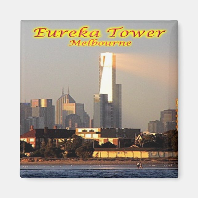 Imán zAU053 MELBOURNE, EUREKA TOWER, Australia, Fridge (Frente)