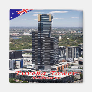 Imán zAU055 MELBOURNE, EUREKA TOWER, Australia, Fridge