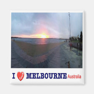 Imán zAU066 MELBOURNE I Love, Australia, Oceanía, Fridg
