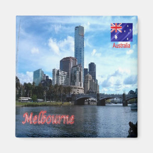 Imán zAU072 MELBOURNE, Australia, Oceanía, Nevera