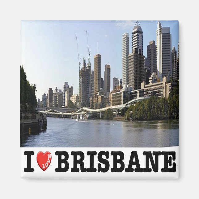 Imán zAU106 BRISBANE I Love, Australia, Oceanía, Fridge (Frente)