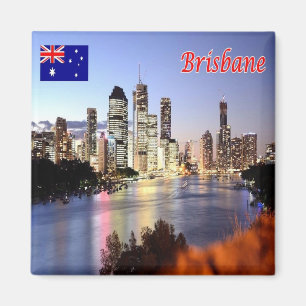 Imán zAU107 BRISBANE, Australia, Oceanía, Fridge