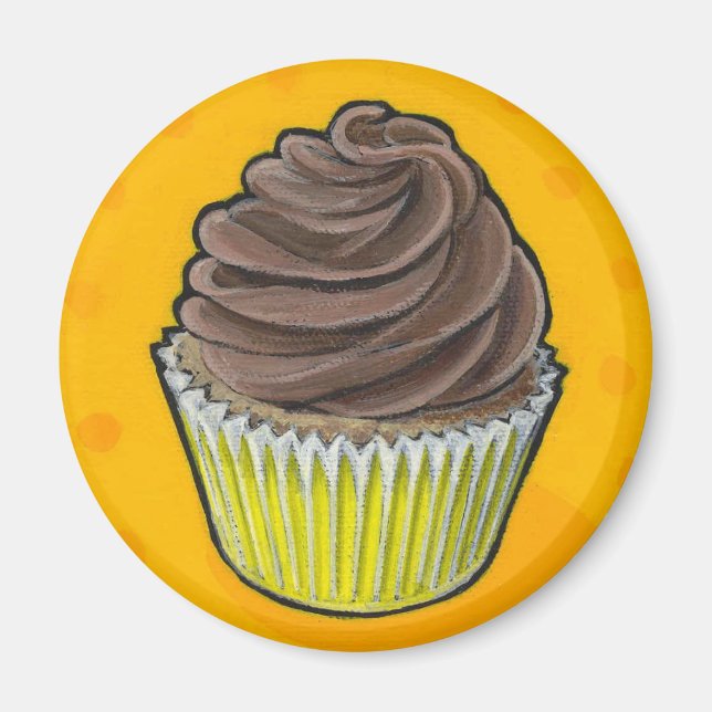 Imán zazzle cupcake 1 (Frente)