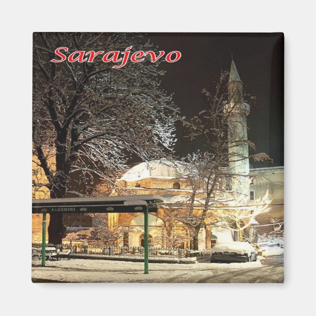Imán zBA003 MEZQUITA FERHAD-BEGOVA Bosnia Herzegovina, (Frente)