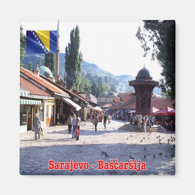 Imán zBA005 SARAJEVO BAŠCARŠIJA Bosnia y Herzegovina (Frente)