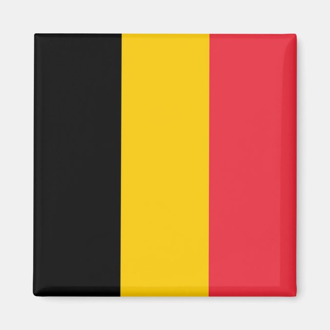 Imán zBE001 BANDERA BELGA Bélgica - Fridge (Frente)