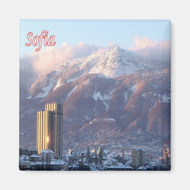 Imán zBG008 SOFIA Bulgaria, Fridge (Frente)