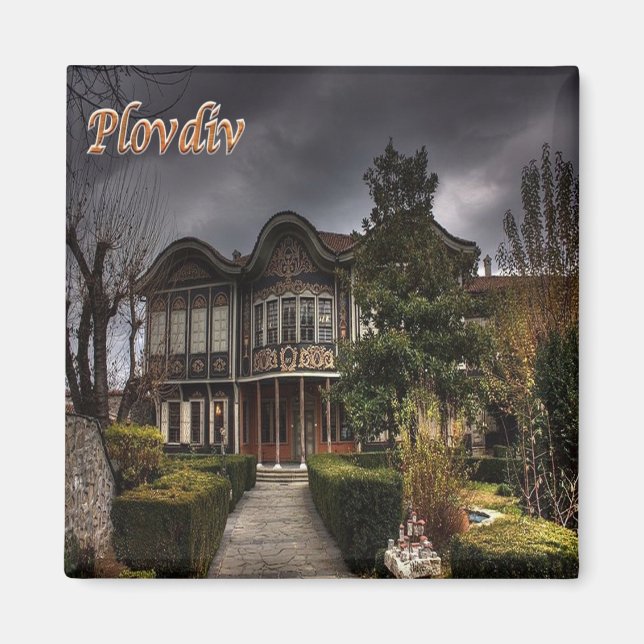 Imán zBG012 PLOVDIV Bulgaria, Fridge (Frente)