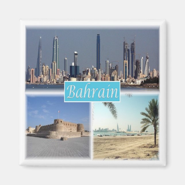 Imán zBH011 BAHRAIN, Asia, Fridge (Frente)
