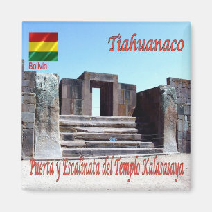 Imán zBO005 TIAHUANACO, Templo Kalasasaya, Fridge