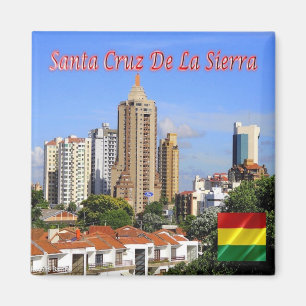 Imán zBO021 SANTA CRUZ DE LA SIERRA, Bolivia, Fridge