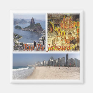 Imán zBR007 RIO DE JANEIRO, Mosaic, Brasil, Fridge