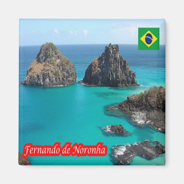 Imán zBR038 FERNANDO DE NORONHA, Brasil, Fridge (Frente)