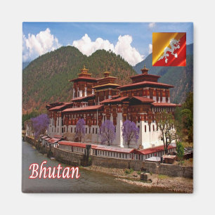 Imán zBT005 PUNAKHA, Bután, Asia, Fridge