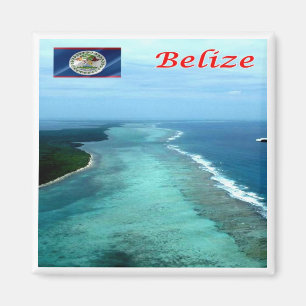 Imán zBZ005 BELIZE Barrier Reef, América, Fridge Magnet