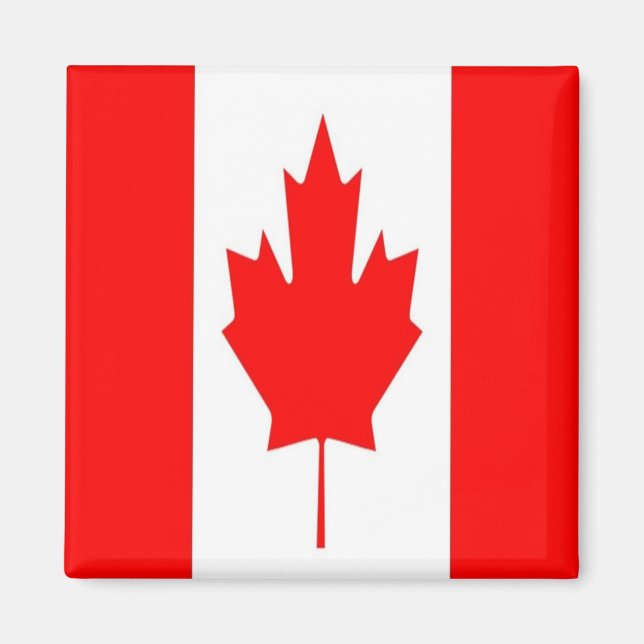 Imán zCA001 CANADÁ, Bandera, América, Nevera (Frente)