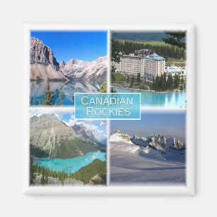 Imán zCA011 ROCKIES CANADIENSES, Mosaic, Canadá, Fridge