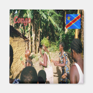 Imán zCD007 CONGO, África, Fridge
