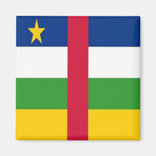 Imán zCF001 REPÚBLICA CENTROAFRICANA, BANDERA, Nevera