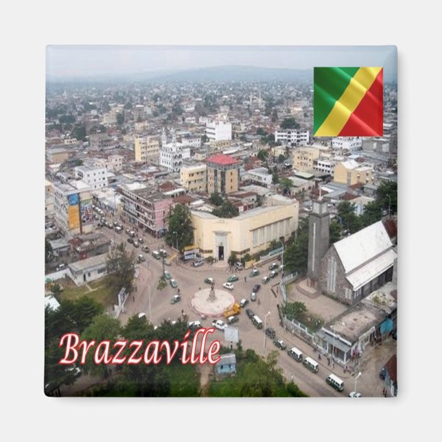 Imán ZCG006 BRAZZAVILLE, República del Congo, Fridge (Frente)