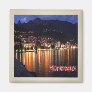 Imán zCH007 MONTREAUX Por Night Swiss - Fridge Magnet