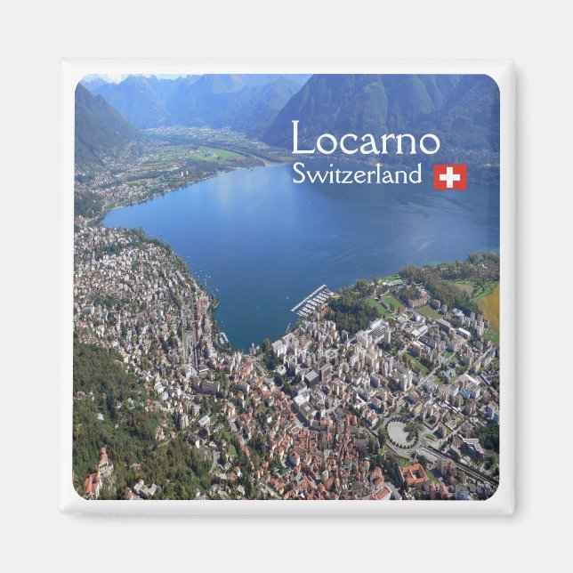 Imán zCH012 LOCARNO - Suiza - Fridge Magnet (Frente)