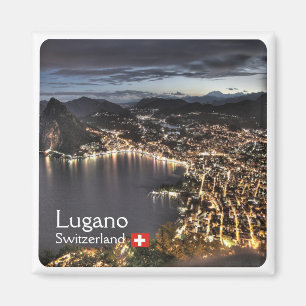Imán zCH014 LUGANO Suiza - Fridge Magnet