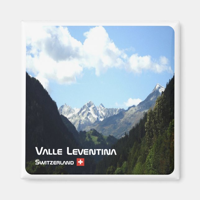 Imán zCH020 LEVENTINA VALLEY Swiss - Fridge Magnet (Frente)