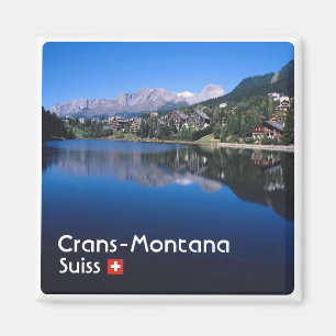 Imán zCH023 CRANS MONTANA Suiza, nevera