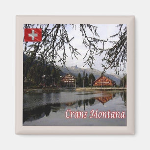 Imán zCH024 CRANS MONTANA Suiza - Fridge Magnet