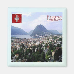 Imán zCH027 LUGANO Suiza - Fridge Magnet