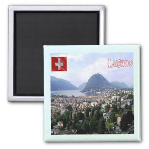 Imán zCH027 LUGANO Suiza - Fridge Magnet