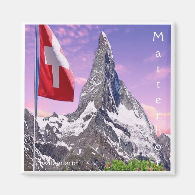 Imán zCH031 CERVINO Suiza, Fridge Magnet (Frente)